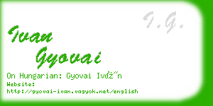 ivan gyovai business card